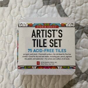 Peter Pauper Press Studio Series Artist's Tile Set - 75 acid-free tiles - NEW
